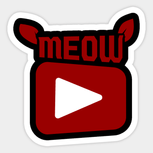 Meow Tuber Sticker